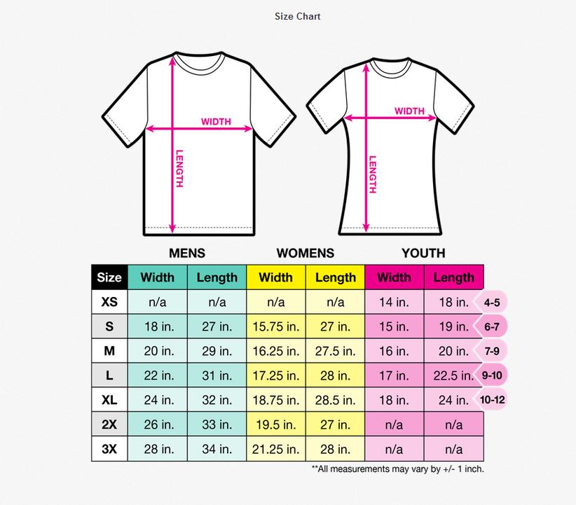 youth jersey size compared to women's